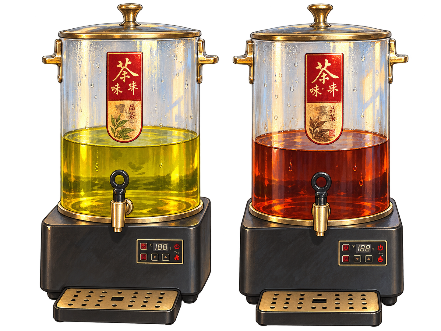 栀子茶、酸梅汤等季节茶水